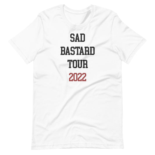 SAD BASTARD TOUR 2022 T-Shirt (White) - Joe Purdy